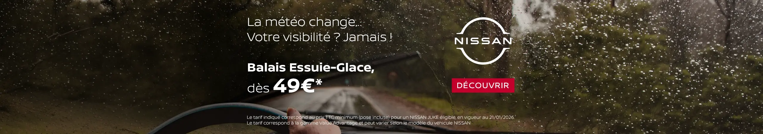 offre nissan balais essuie-glace