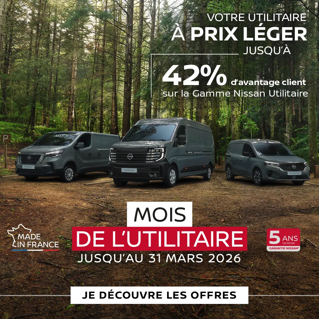 gamme professionnelles nissan mois utilitaires